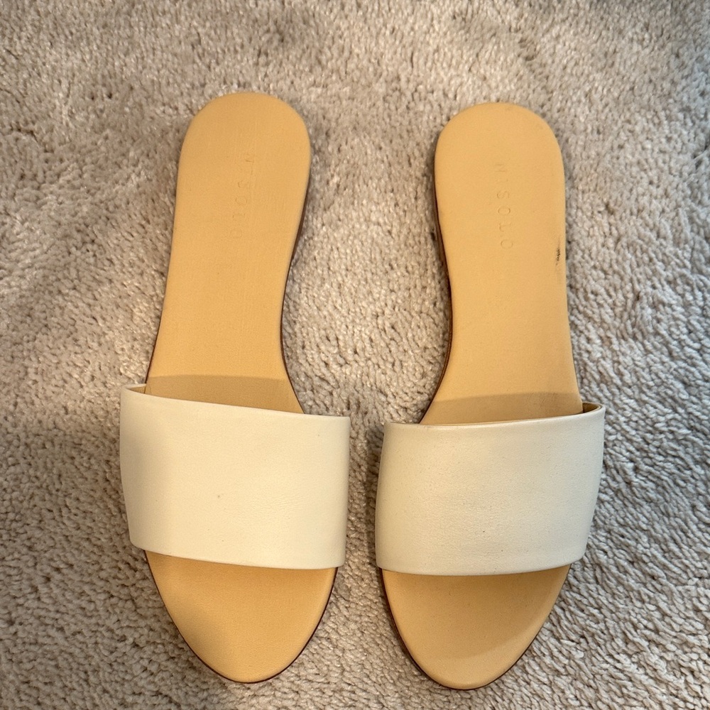 Nisolo Women's Tan Slide Sandals